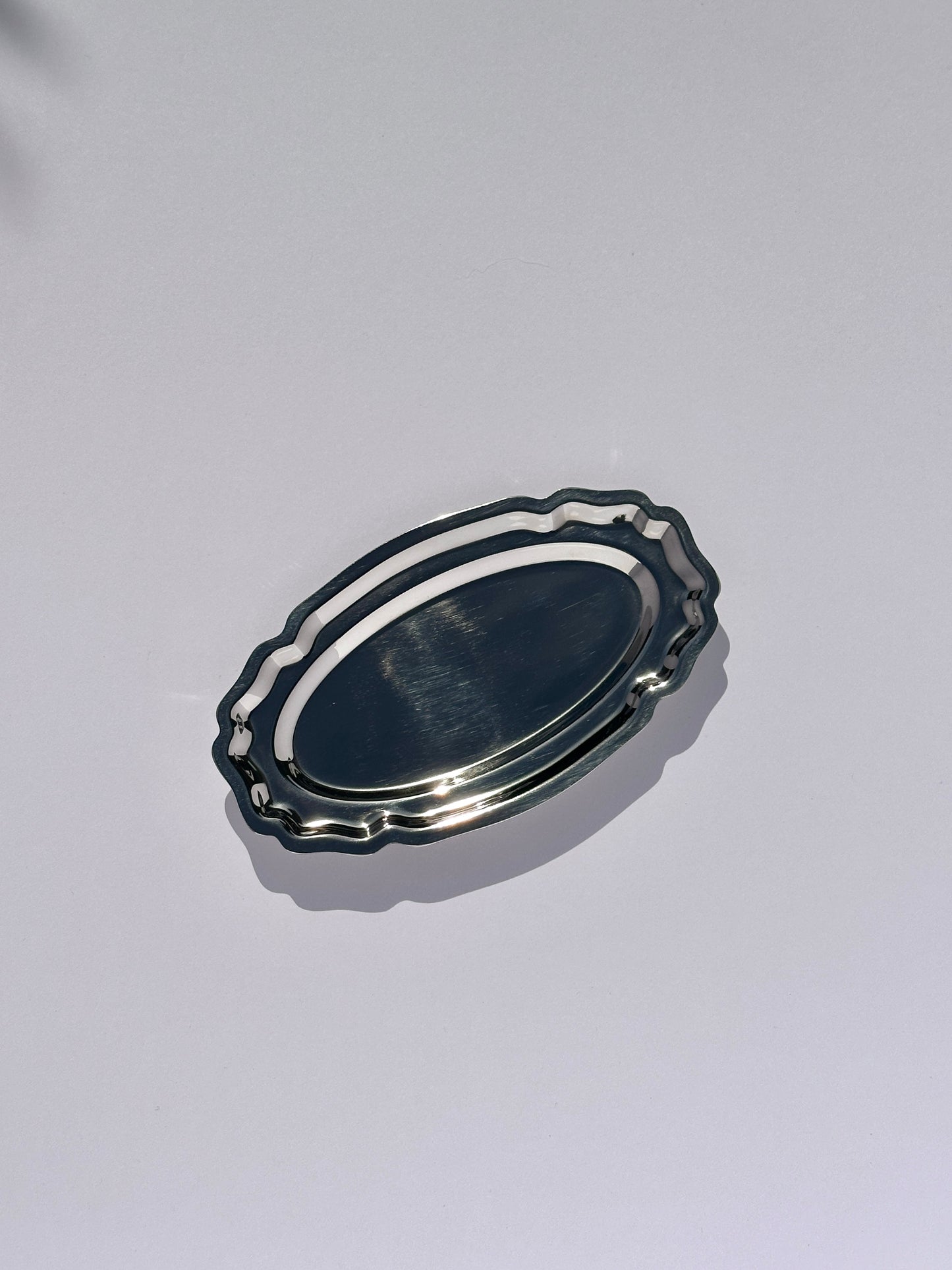 French silver tray