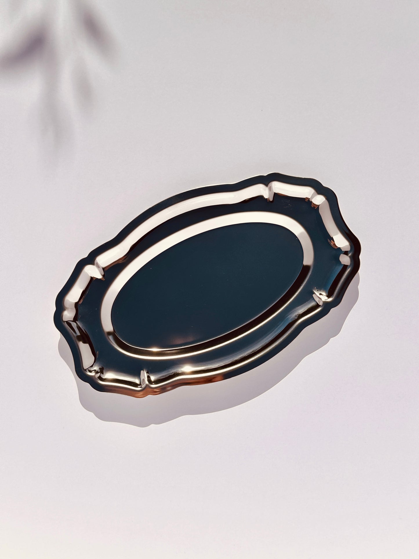 French silver tray